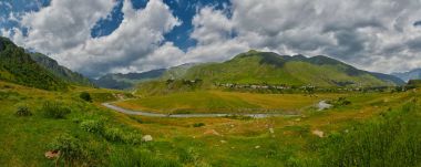 Gürcü askeri yol görünümünden Panorama