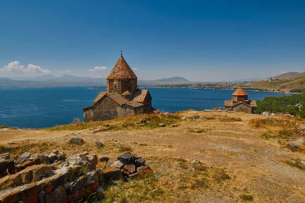 Sevanavank Monastery on Sevan Lake in Armenia — Stock Photo, Image