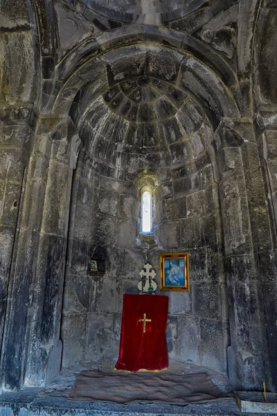 Haghpat klasztor, Armenia - 01 sierpnia 2017: wnętrza Haghpat — Zdjęcie stockowe