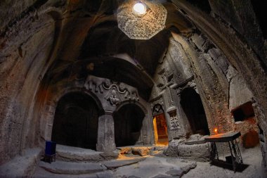 Geghard Manastırı, Ermenistan - 04 Ağustos 2017: Geghard Manastırı 