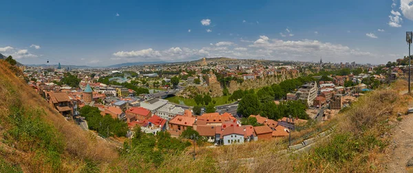 Centro de Tbilisi Panorama — Fotografia de Stock