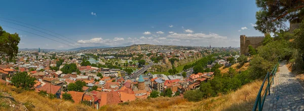 Panorama centrum Tbilisi — Zdjęcie stockowe