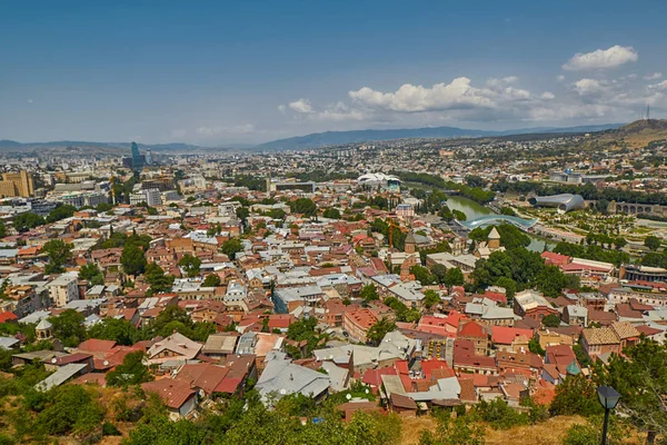 Панорамний вид центрі Тбілісі — стокове фото
