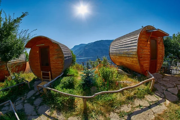 HALIDZOR, ARMENIA - 03 AUGUST 2017: Harsnadzor Eco Resort cottag — Stock Photo, Image