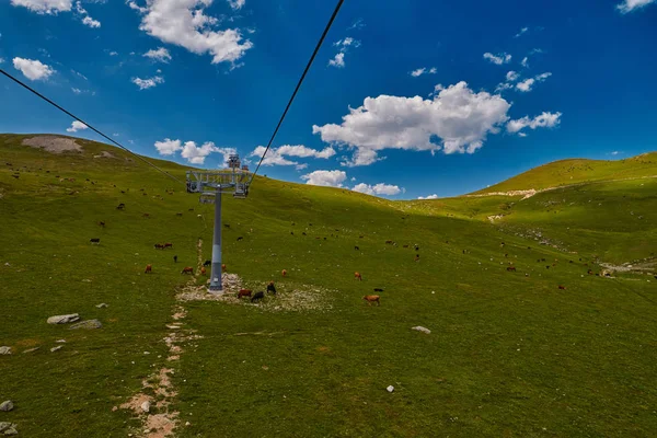 Hava teleferik yüksek dağlarda 