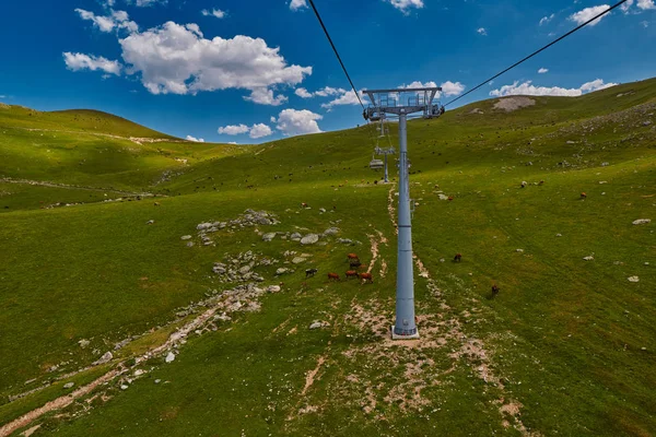 Hava teleferik yüksek dağlarda 