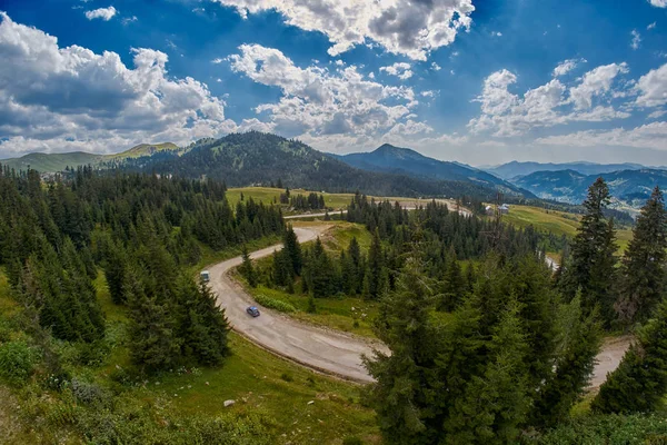 Batum-Ahıska Trans-Adjaran asfaltsız yol — Stok fotoğraf