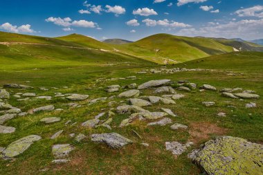 Yüksek irtifa soyut dağ manzarası 