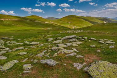 Yüksek irtifa soyut dağ manzarası 