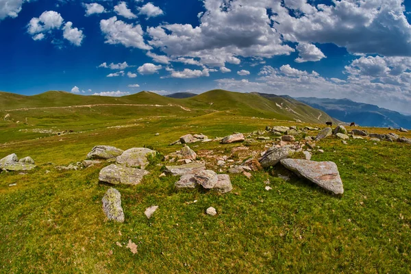 Hög höjd abstrakt bergslandskap — Stockfoto