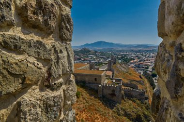 Ahıska, Gürcistan - 08 Ağustos 2017: ünlü Rabati Castle Comp