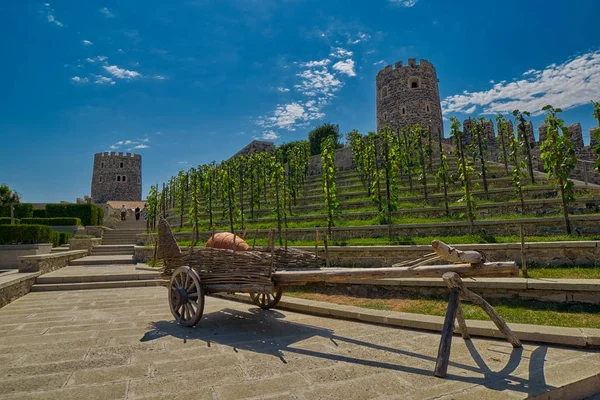 AKHALTSIKHE, GEORGIA - 08 AUGUST 2017: Famous Rabati Castle Comp — Stock Photo, Image