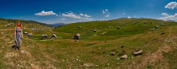 Manzara Panorama Acara bölgesinde Gürcistan — Stok fotoğraf
