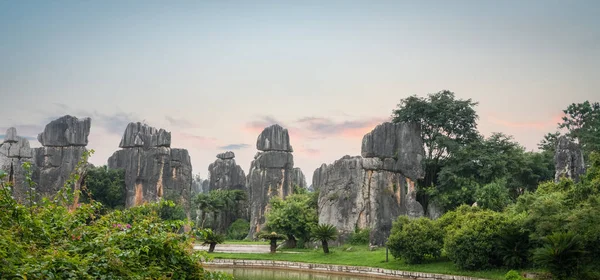Yunnan stone forest scenic — Stock Photo, Image