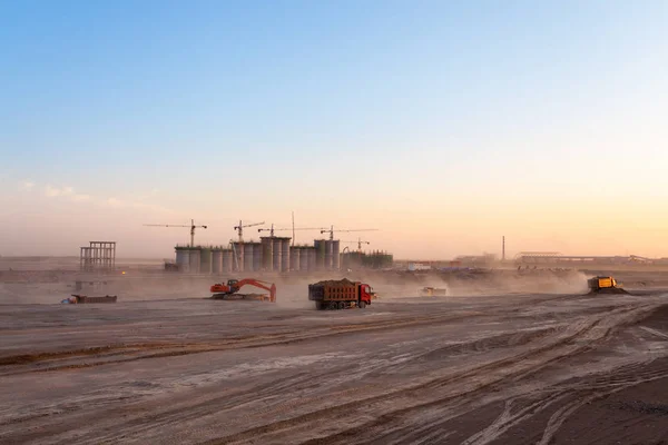 Construction site of coal washery — Stock Photo, Image