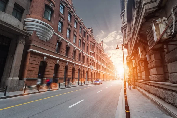 Viejo shanghai al atardecer — Foto de Stock