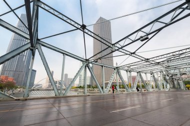 Tianjin jiefang köprü portre