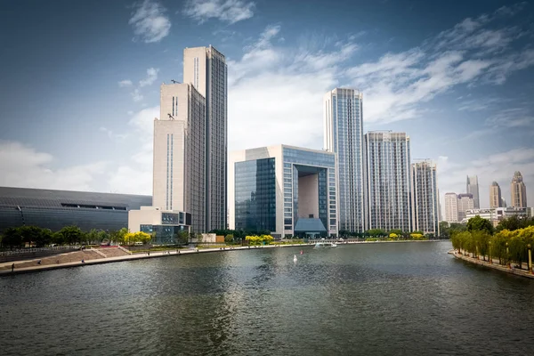 Beau paysage urbain tianjin — Photo