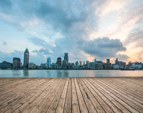 The bund of shanghai on twilight — Stock Photo, Image