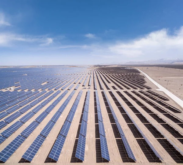 Aerial view of solar energy — Stock Photo, Image