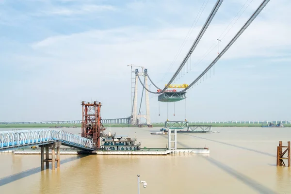 Bridge construction site — Stock Photo, Image