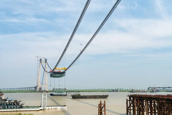 Bridge construction site — Stock Photo, Image