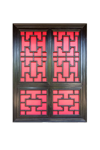 Traditionelles chinesisches Fenster isoliert — Stockfoto