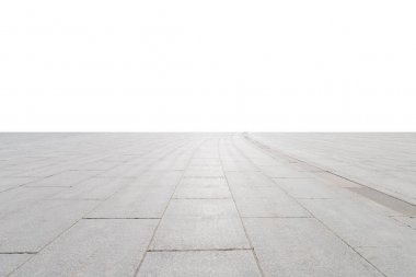 boş beton kare zemin izole