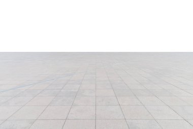 boş beton kare zemin izole