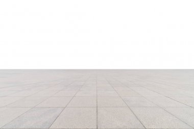 boş beton kare zemin izole