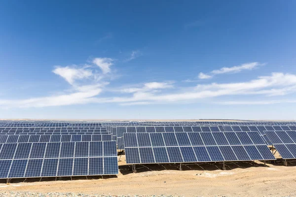 Solar energy on gobi — Stock Photo, Image