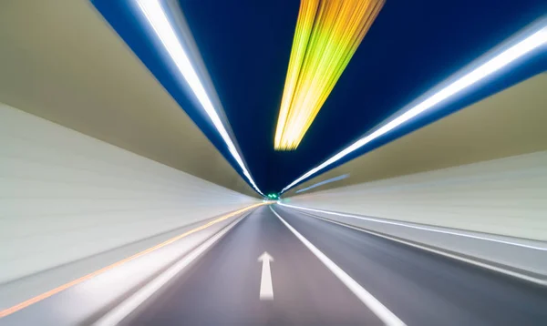 Tunnel background motion blur — Stock Photo, Image