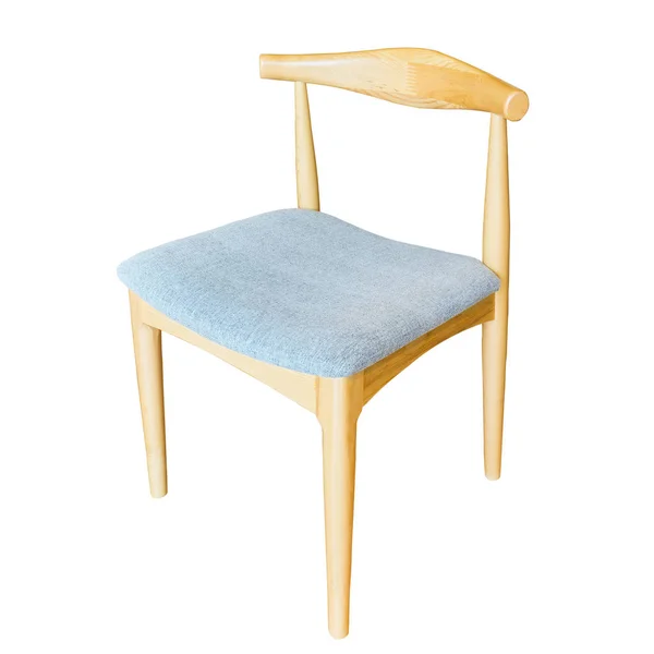 Сучасний дерев'яний стілець ізольований — стокове фото