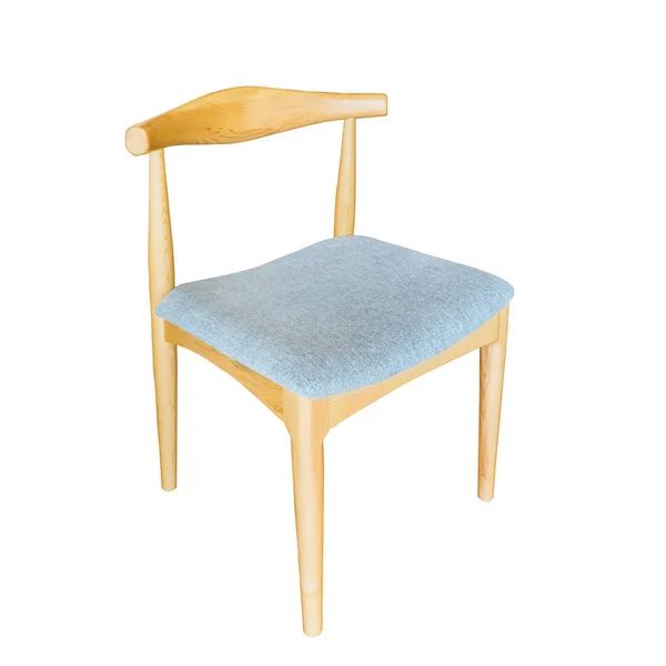 Nowoczesne krzesło drewniane na białym tle — Zdjęcie stockowe