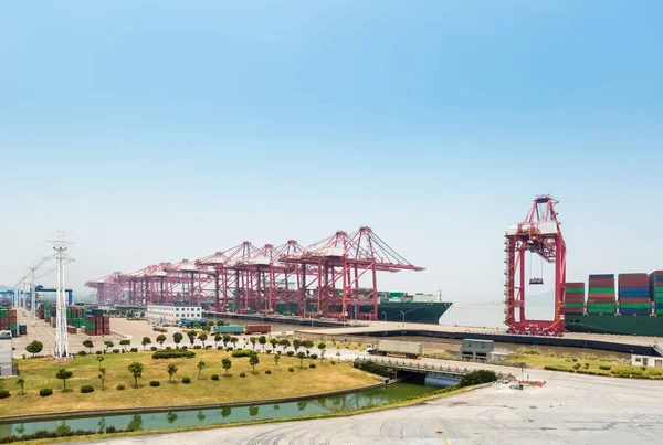 Containerterminal Ningbo — Stockfoto