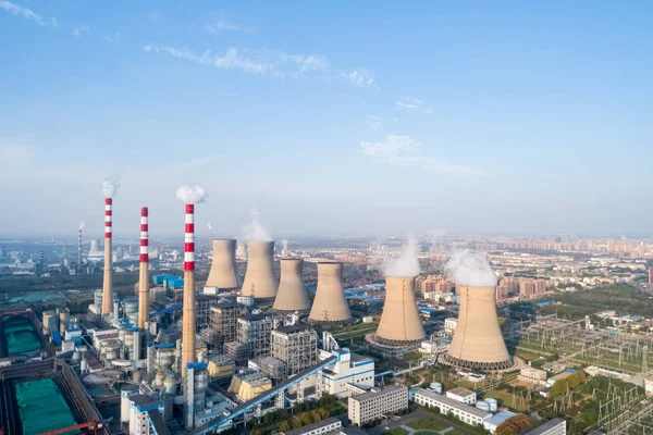 Modern large thermal power plant — Stock Photo, Image