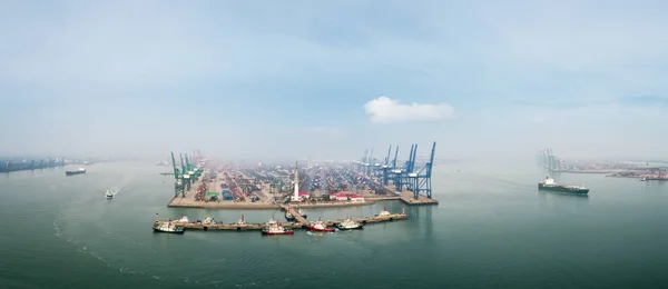 Tianjin port panorama — Zdjęcie stockowe