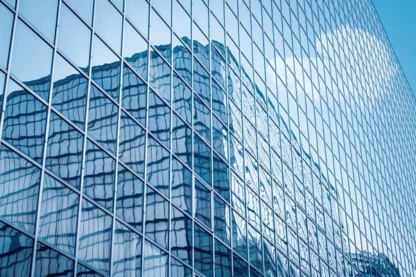 Glas gardin vägg närbild — Stockfoto