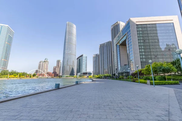 Beau paysage urbain tianjin — Photo