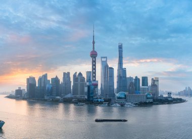 shanghai manzarası panorama 