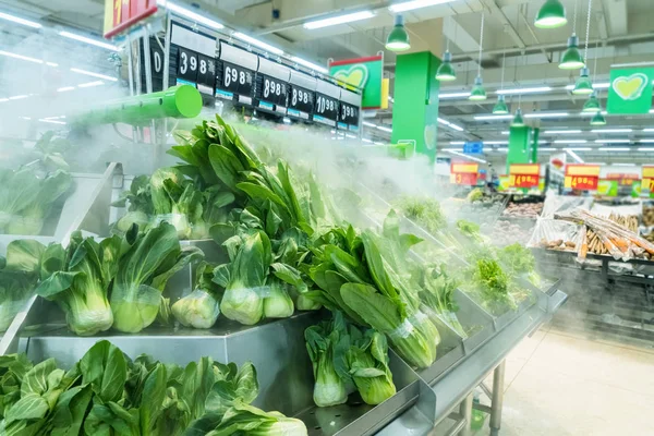 Supermarket, rostlinné zóny — Stock fotografie