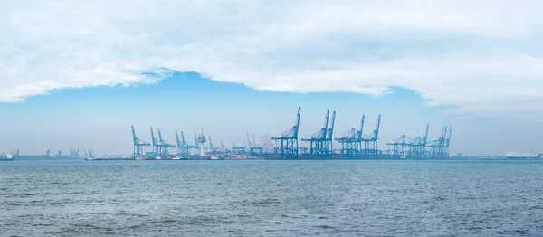 Tianjin port morski kontener — Zdjęcie stockowe