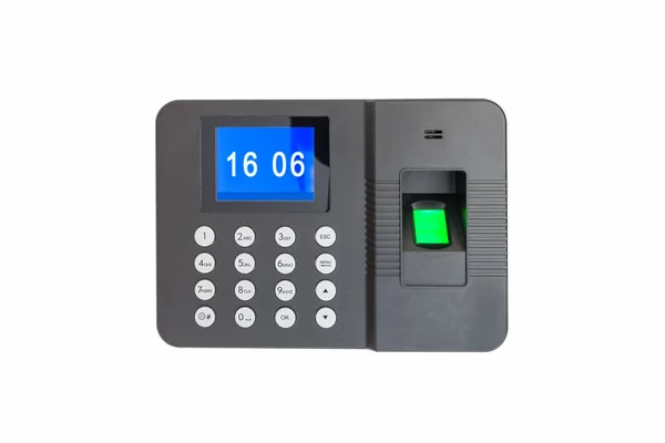 Fingerprint attendance machine isolated — Stock Photo, Image