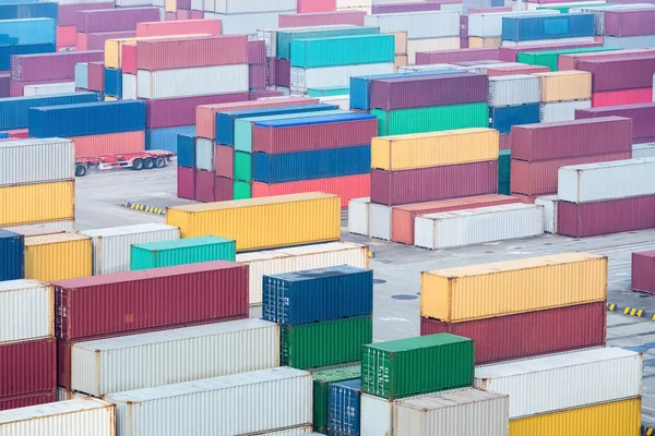 Container yard in shanghai — Stock Photo, Image