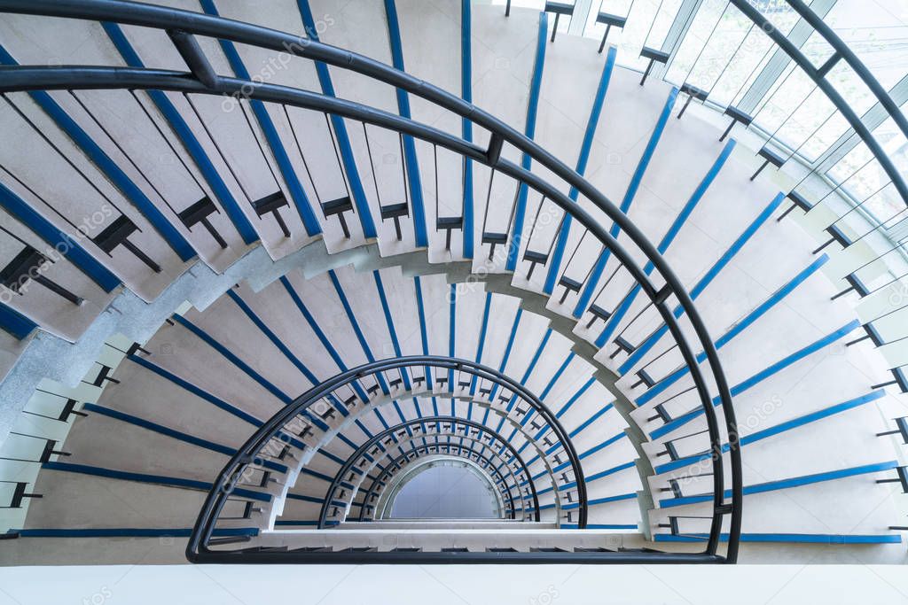 modern semicircle staircase