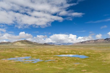 Kunlun Dağları 'nın güzel doğal manzarası iç bölgeler, Qinghai ili, Çin