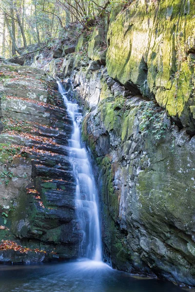 Outono Paisagem Montanha Lushan Cachoeira Huanglongtan Província Jiangxi China — Fotografia de Stock