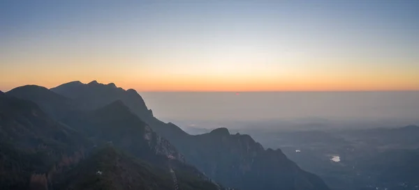 Mount Při Východu Slunce Provincie Ťiang Čína — Stock fotografie