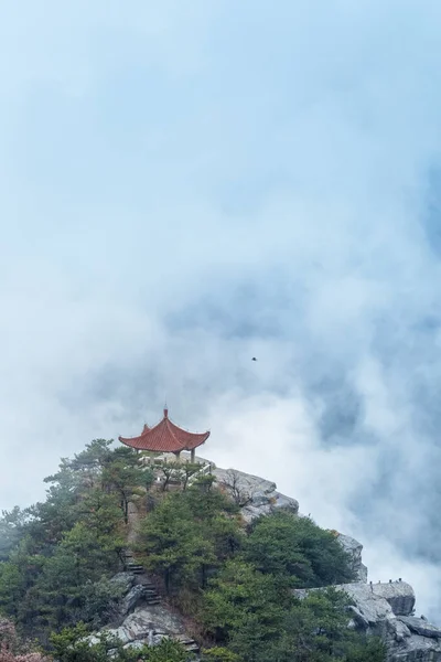 Lushan Paysage Montagne Regarder Les Nuages Pavillon Chine — Photo