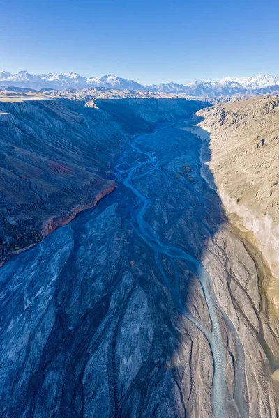 Beautiful River Valley Xinjiang Anjihai Grand Canyon Landscape China — Stock Photo, Image